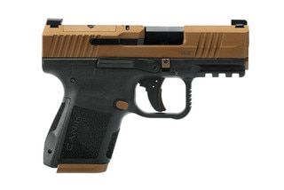 Canik METE MC9 9mm Striker Fired Semi-Auto Pistol with bronze Cerakote slide